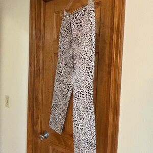 Zara Basic Animal Print Pants